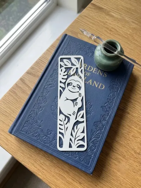 Cute Sloth Cutout Bookmark | Fast One-Color Print — Фото 3 из 6