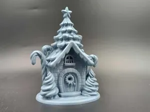 Candy Cane Christmas Cottage - Xmas Tree House