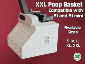 XXL Poop Basket for Bambu Lab A1 and A1 mini
