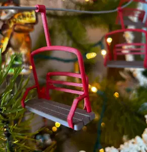 Miniature Chairlift Christmas Ornament