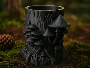 Mushroom Trunk Holder – Forest Fantasy Organizer