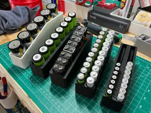 Battery Dispenser Gridfinity AA AAA C D 9V 18650