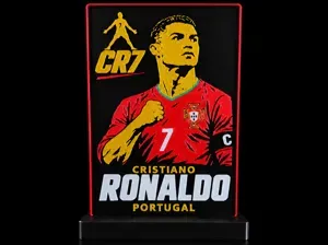 Cristiano Ronaldo – Portugal CR7 3D Wall/Desk Art