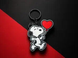 adorable Snoopy-inspired keychain