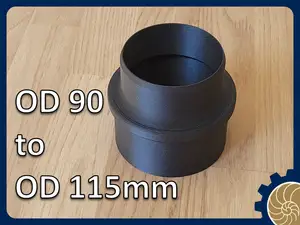 H2D H2C Ventilation Adapters - 90mm_OD to 115mm_OD