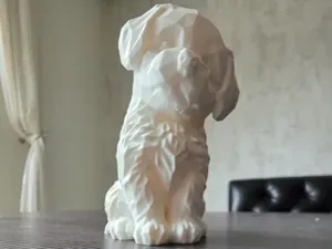Cute Low Poly Puppy – Adorable Geometric Companion