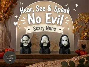 Hear, See & Speak No Evil Scary Nuns