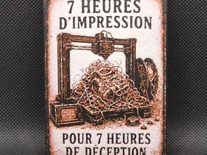Plaque Vintage pour Makers