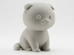 Mini Cute Scottish Fold Figurine