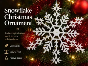 Snowflake Christmas Ornament