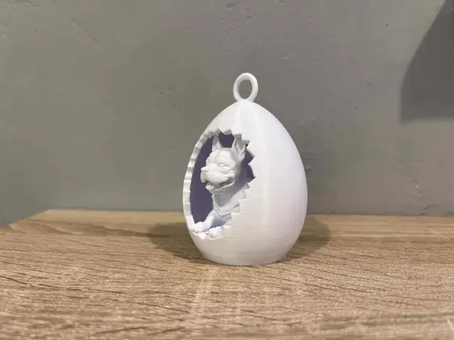 Easter Egg with French Bulldog Dog To Hang — Фото 2 из 7