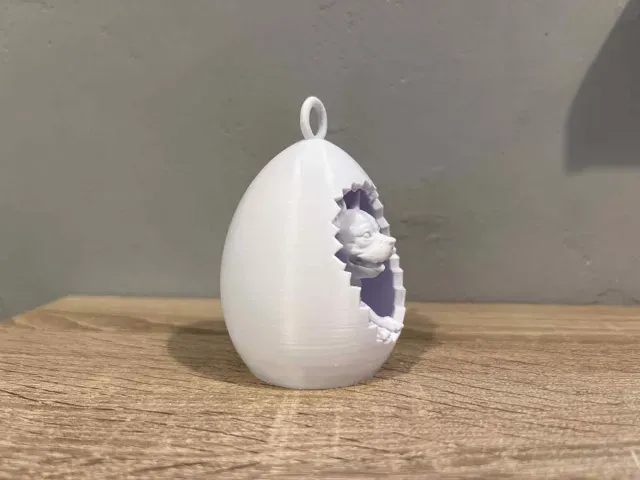 Easter Egg with French Bulldog Dog To Hang — Фото 7 из 7