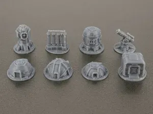 Sci-Fi Colony Buildings – Space Colony Set