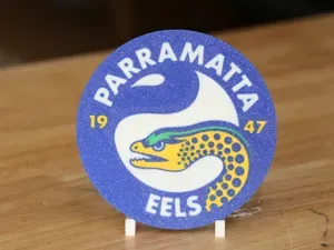 Parramatta Eels NRL Rugby Logo 100mm Round Coaster