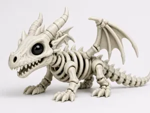 Skeleton Dragon – Fantasy Print