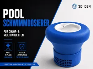 Pool Schwimmdosierer | Multitabs | Print in Place