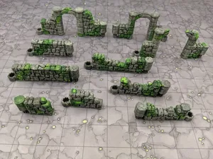 DungeonSticks Ruined Stone D&D Terrain (Starlink)