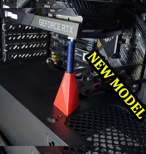 Adjustable graphic card holder support bracket