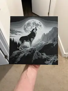 Howling Wolf Art Hueforge