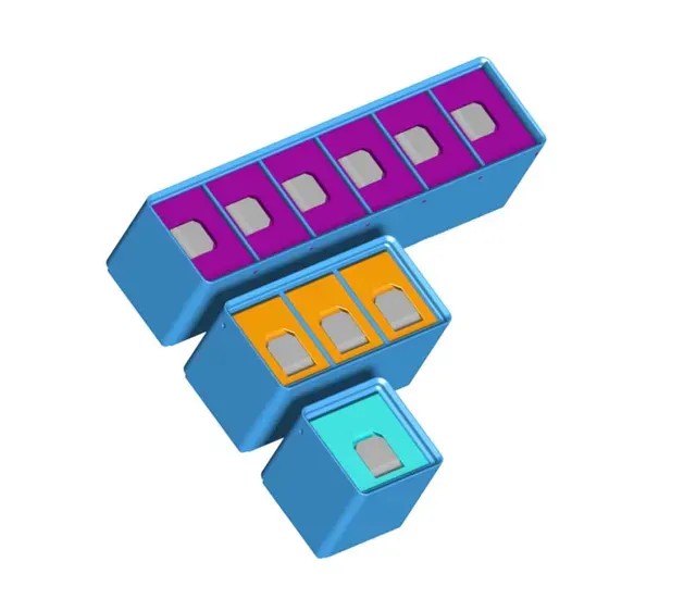 Gridfinity 1xY Multi Compartment Lidded Bins v2.1 — Фото 2 из 10
