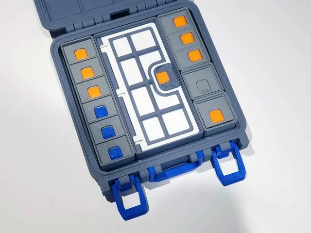 Gridfinity 1xY Multi Compartment Lidded Bins v2.1 — Фото 3 из 10