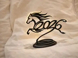 Flat-to-3D Magic One-Stroke 2026 Horse
