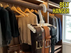 Space Saving Belt & Tie Hanger / Rack (No Support)