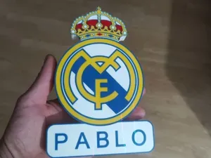 ESCUDO REAL MADRID-TU NOMBRE