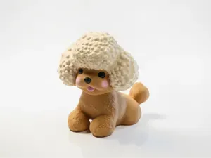 Cute Poodle Dog Figurine Animals 3D Printable