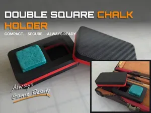 Double Magnetic Square Chalk Holder