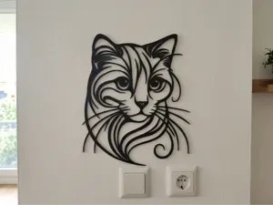 Gato Elegante de Parede
