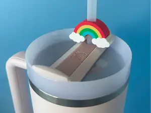Rainbow Stanley Cup Straw Topper