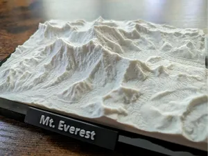 Mount Everest 3D Miniature
