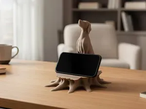 Dog Tree Stump Phone Stand – Cute Phone Holder