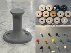Wall mounted spool holder