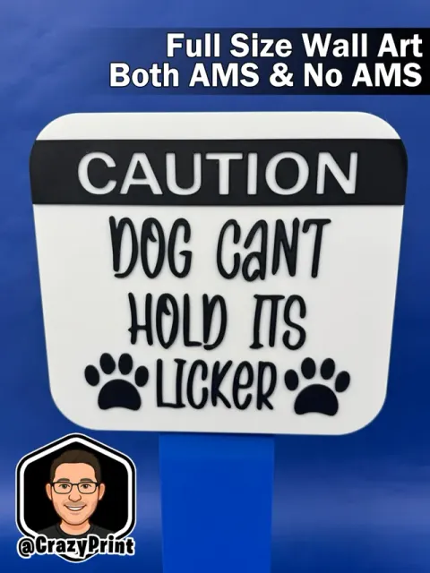 Funny Dog owners/lovers Warning Sign - No AMS — Фото 3 из 5