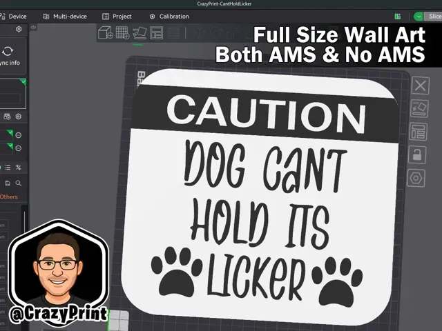 Funny Dog owners/lovers Warning Sign - No AMS — Фото 4 из 5