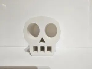 Skull Pen Holder — Halloween desk pencil caddy