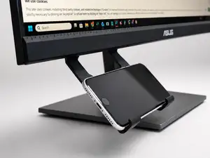 Under-Monitor Phone Holder