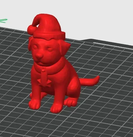 Christmas Dog Decoration Santa Hat Puppy 3D Print — Фото 2 из 5