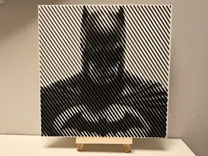 Batman Halftone Wall Art by Ikonic3D