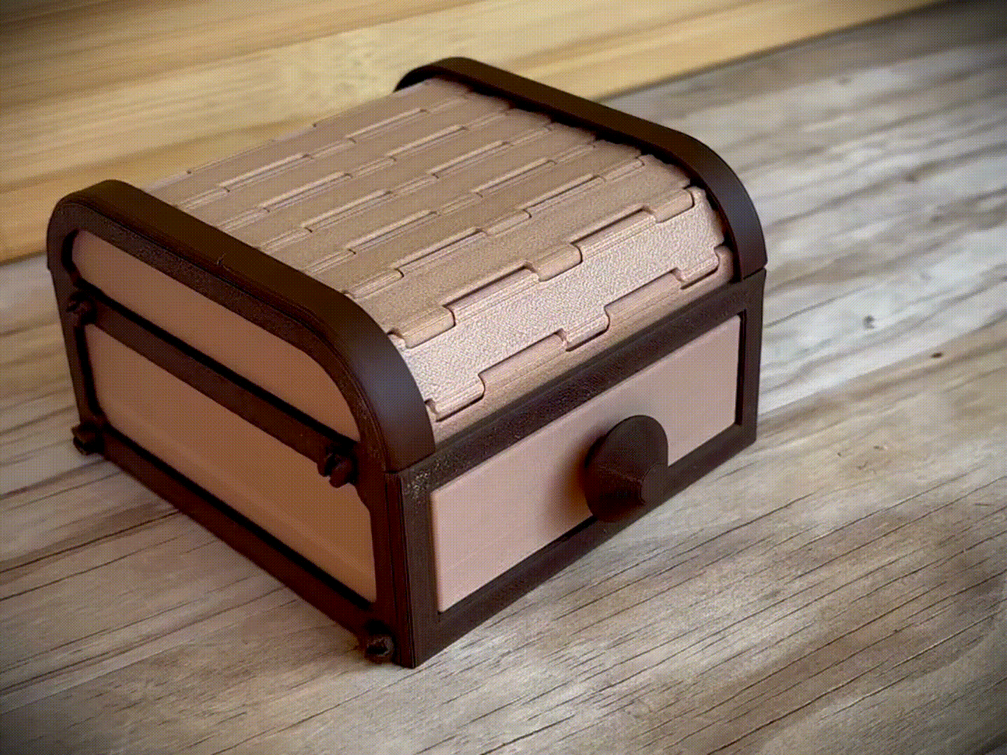 Tambour Box | Roll top Storage | Organizer