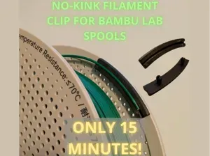 No-Kink Filament Clip for Bambu Lab Spools