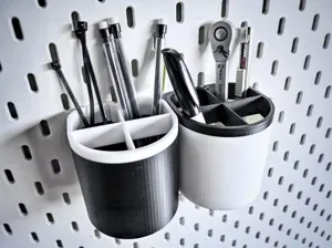 Rounded Bins for Ikea Skadis - Colour Customizable