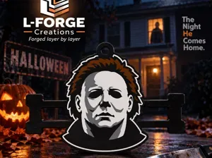 Michael Myers Inspired Hair Tie Holder Keychain
