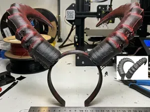 Helloween Goth Devil Horns Headband