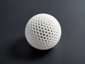 Hex-Lattice Airless Ping Pong Ball