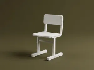 1:12 Scale Dollhouse School Chair