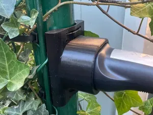 EV charger fence post mount (Type 2 + NACS)