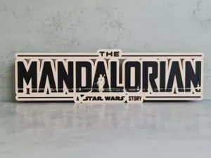 Star Wars the Mandalorian Logo / Sign